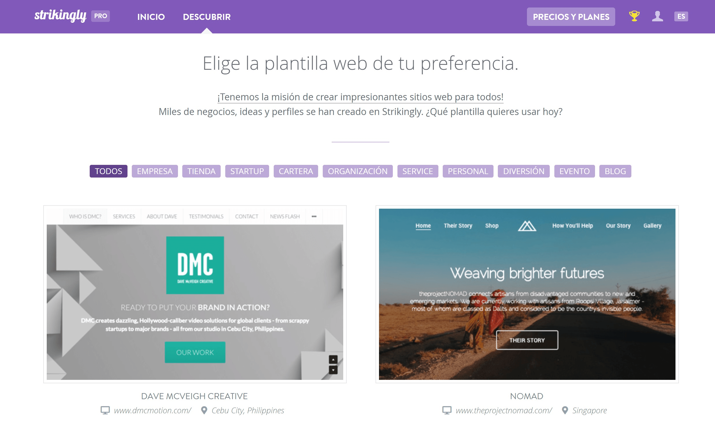 null publicar un sitio web
